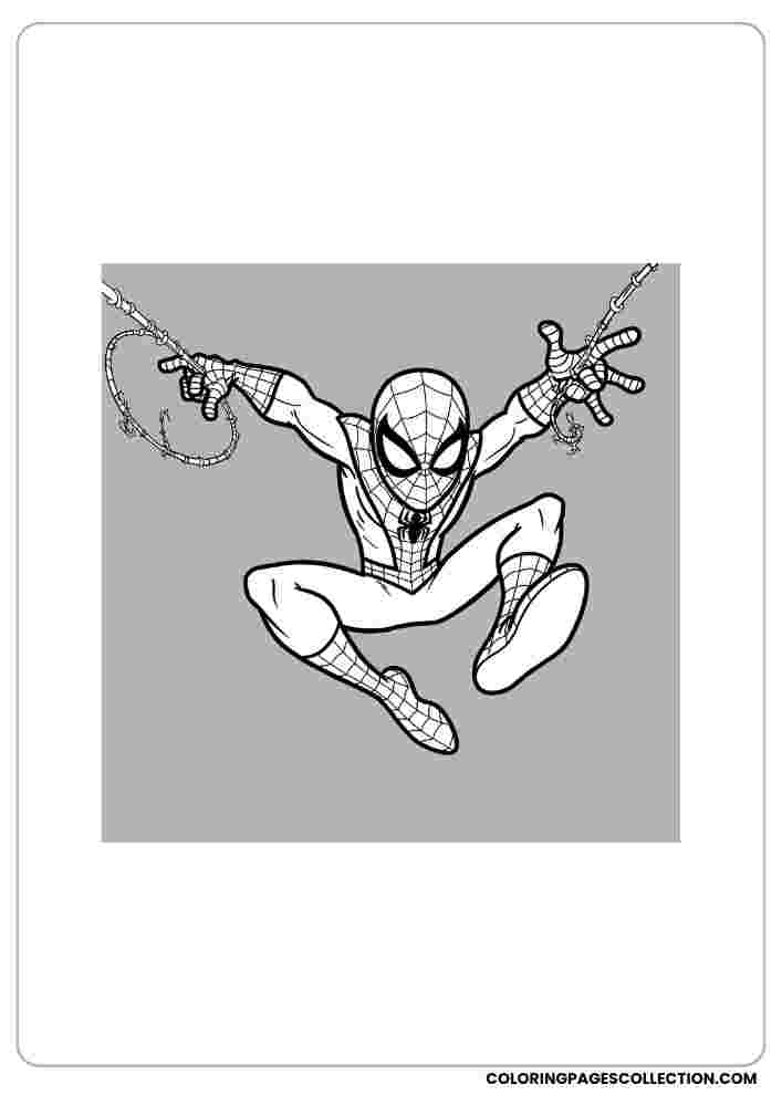 Upside Down Spider-Man Hanging