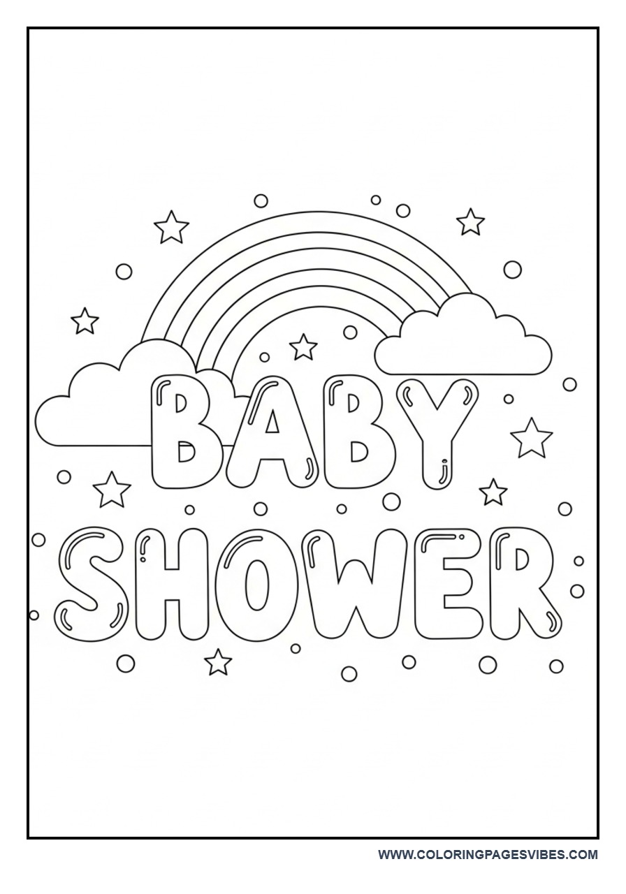 Baby Shower Boho Rainbow Theme