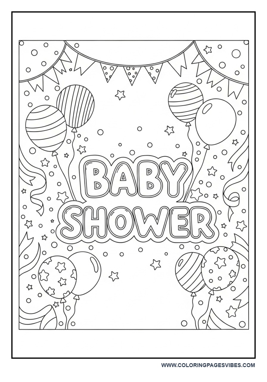 Baby Shower Celebration Frame