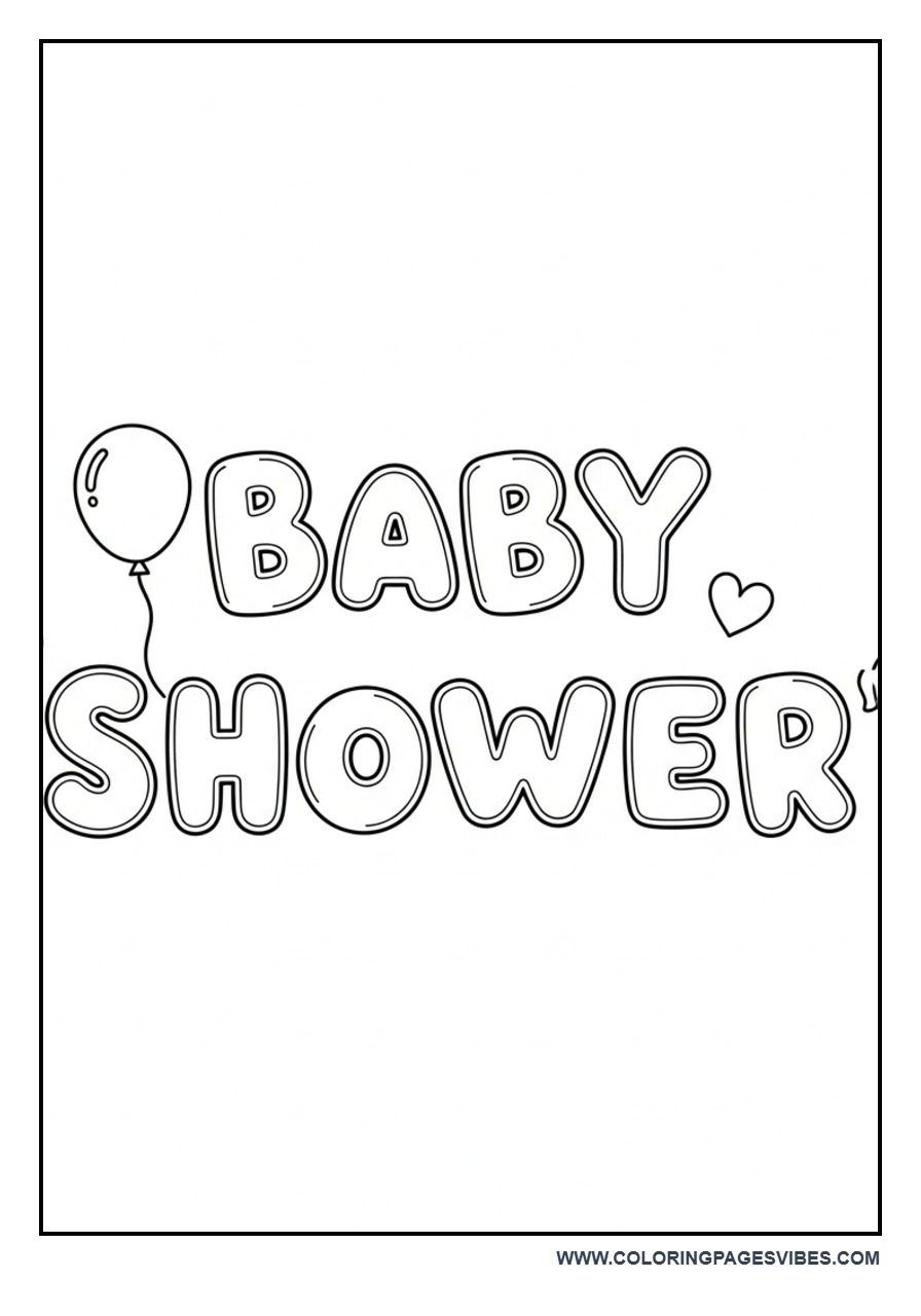 Baby Shower Title Page
