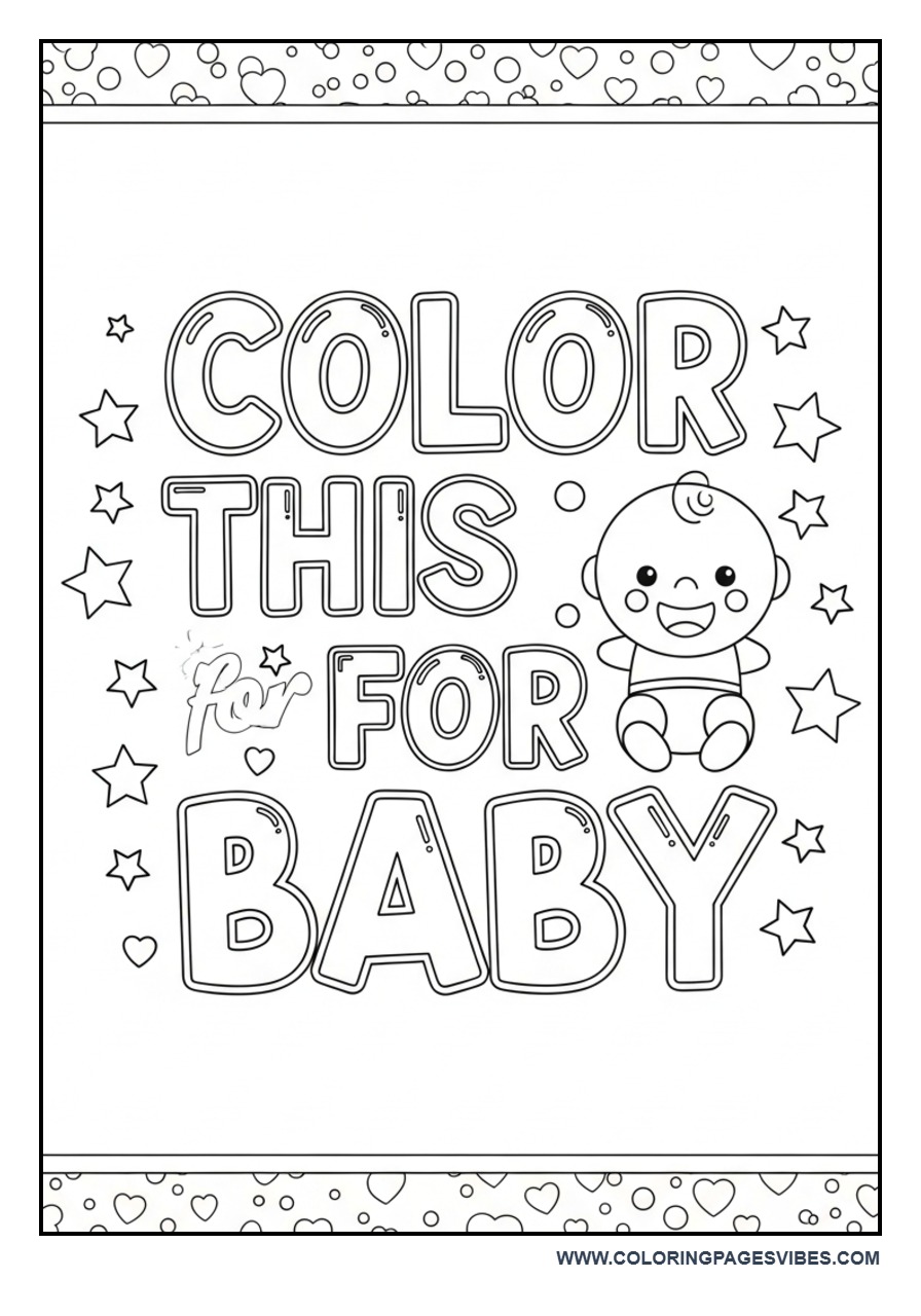 Color for Baby Keepsake