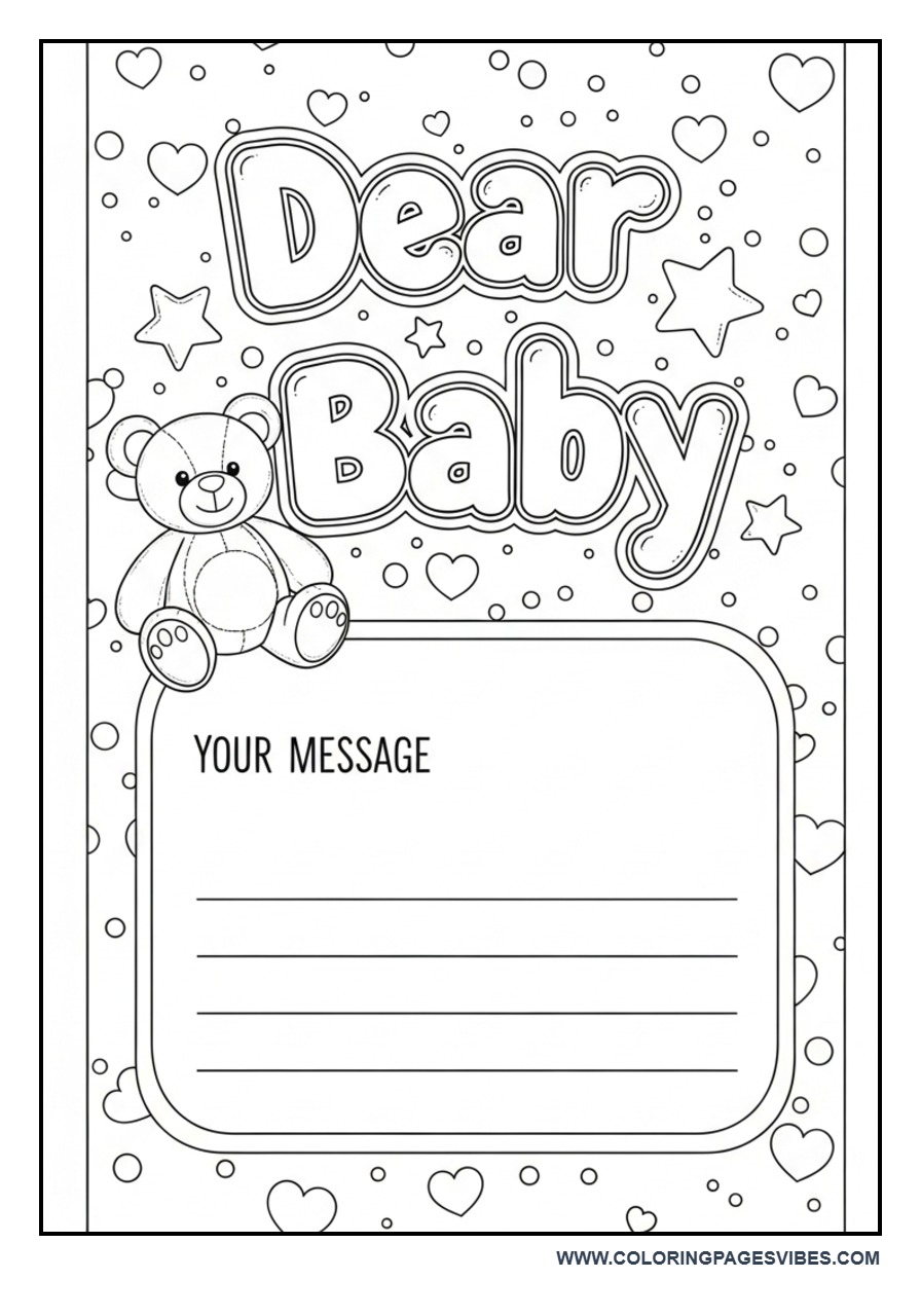 Dear Baby Keepsake Page