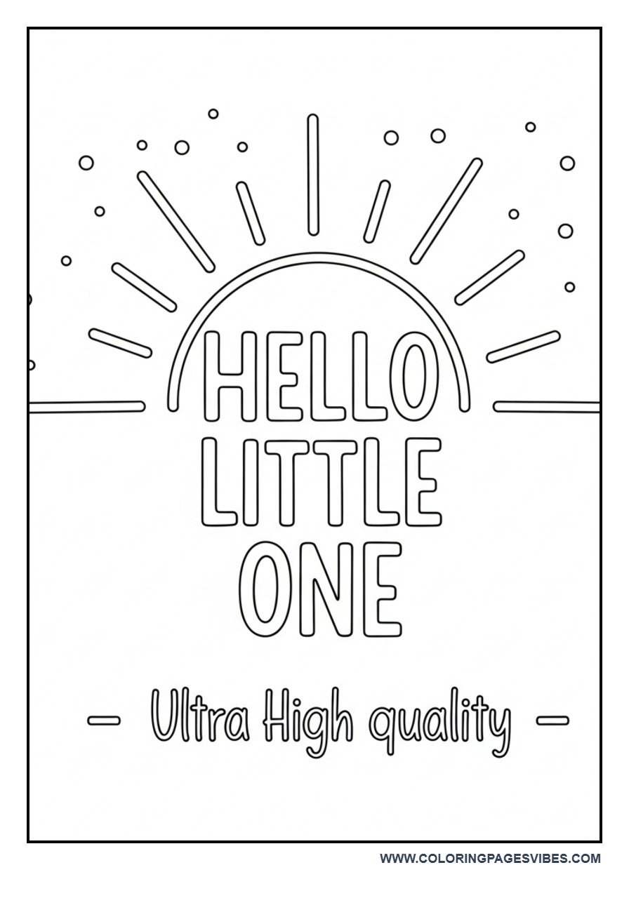 Hello Little One Boho Sun