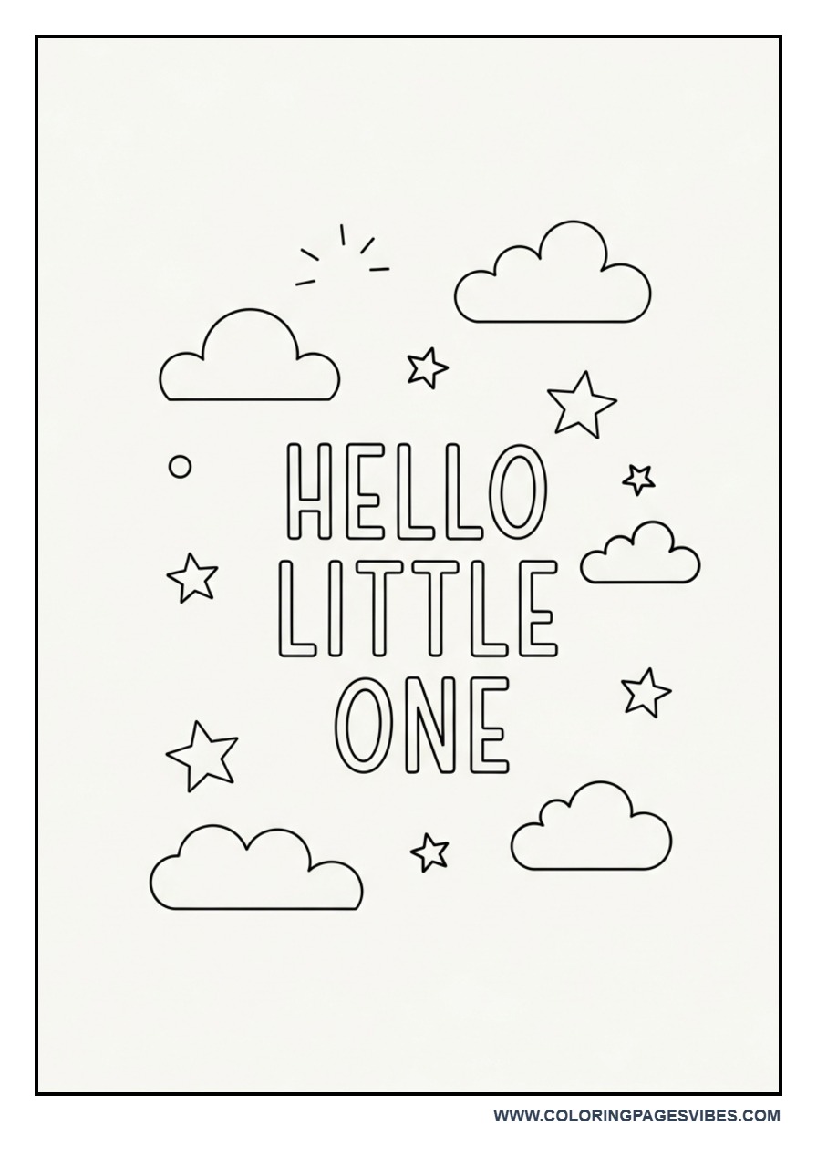Hello Little One Sky Theme