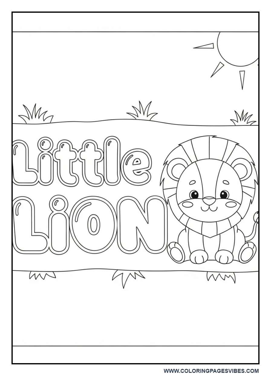 Little Lion Baby Quote