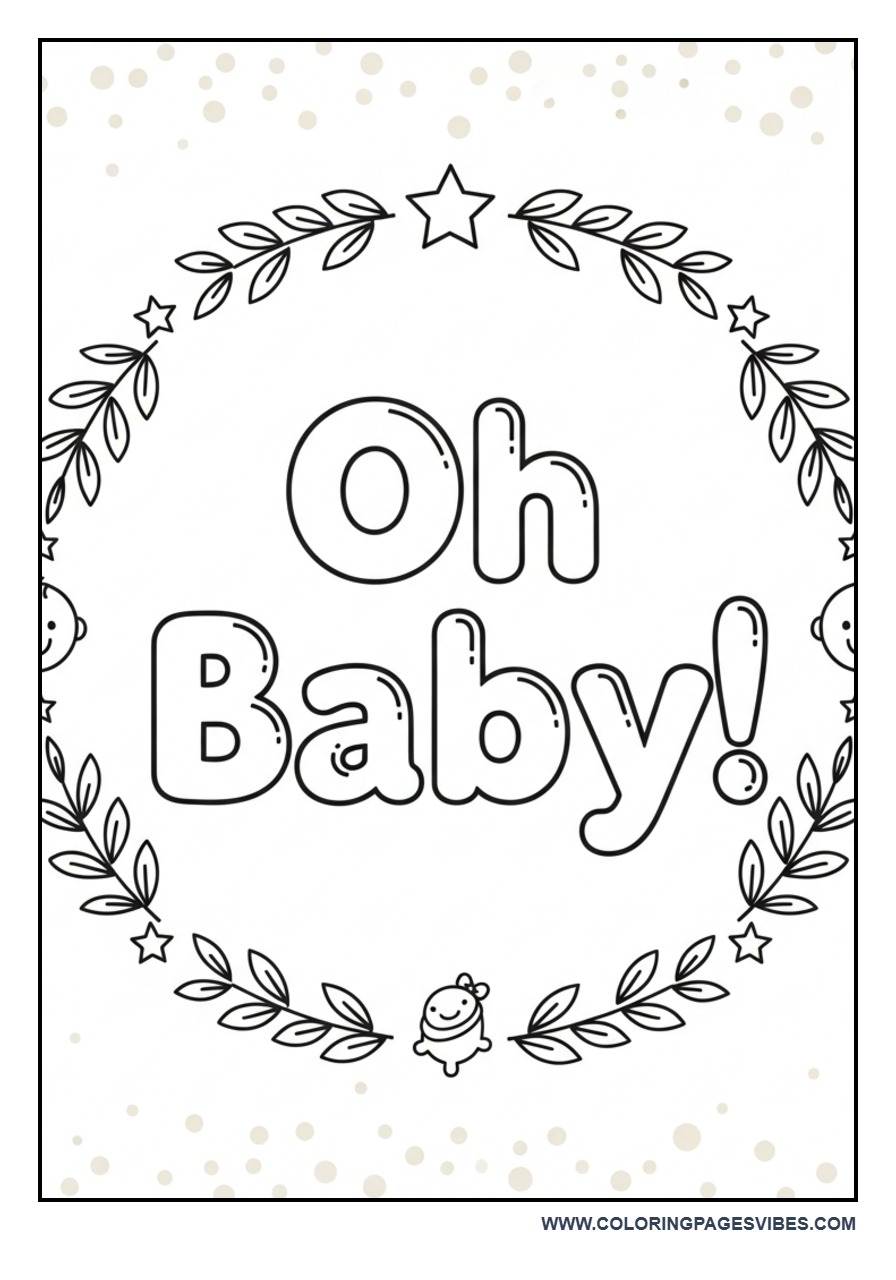 Oh Baby Decorative Frame
