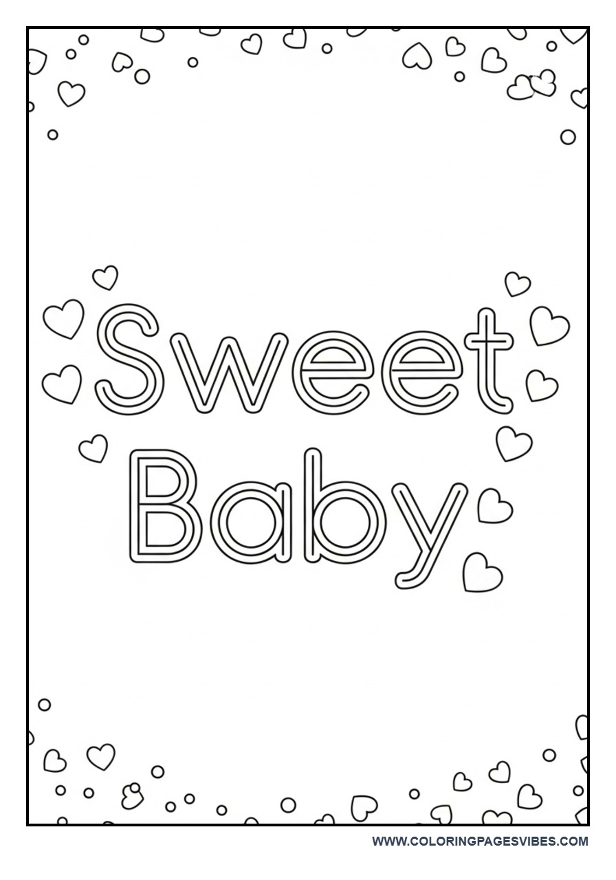 Sweet Baby Minimal Hearts