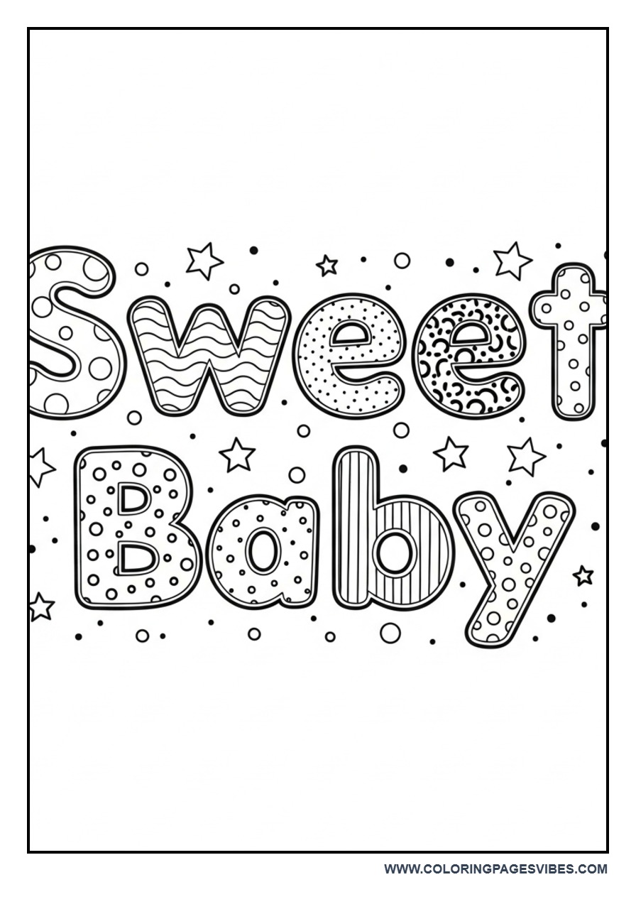 Sweet Baby Pattern Design