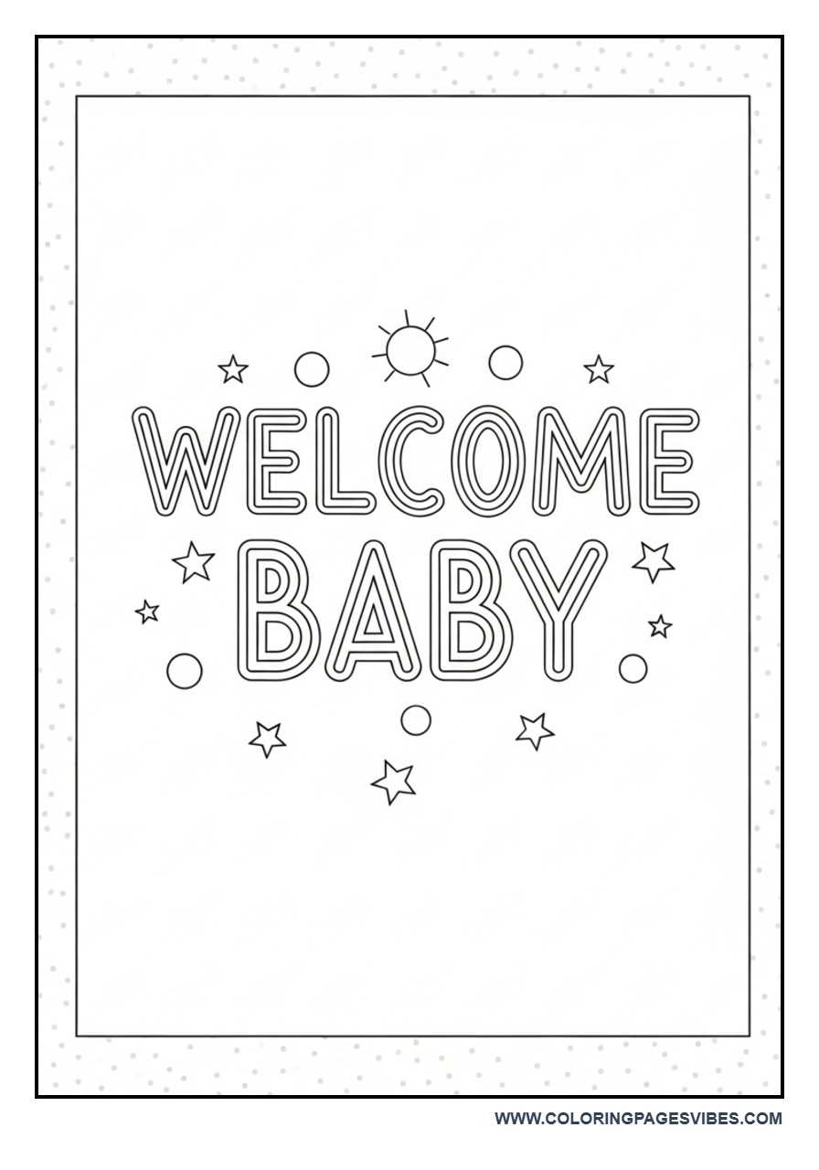 Welcome Baby Minimal Theme