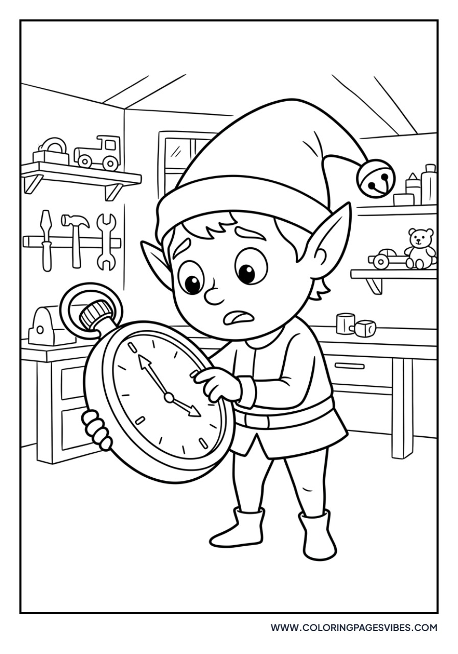 Elf with a Large Pocket Watch