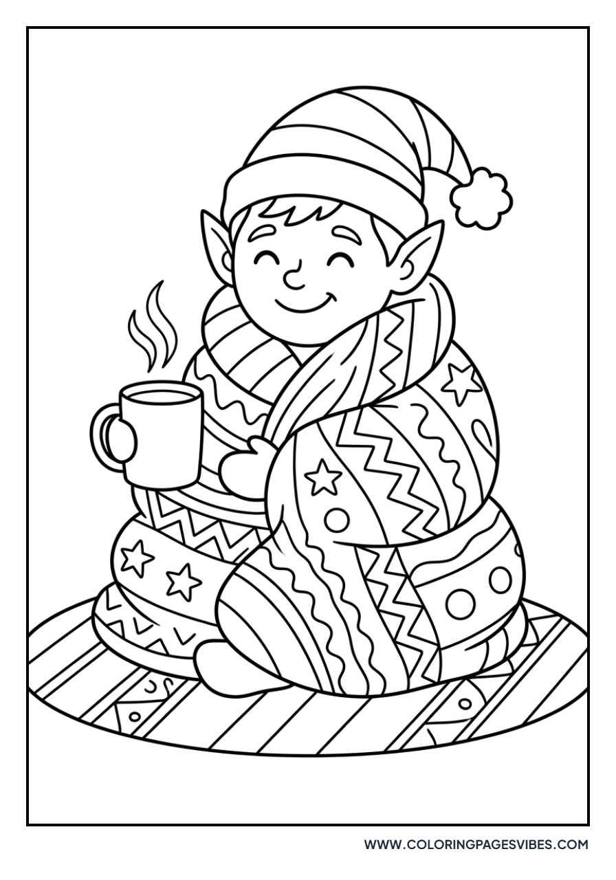 Elf Wrapped in a Warm Blanket