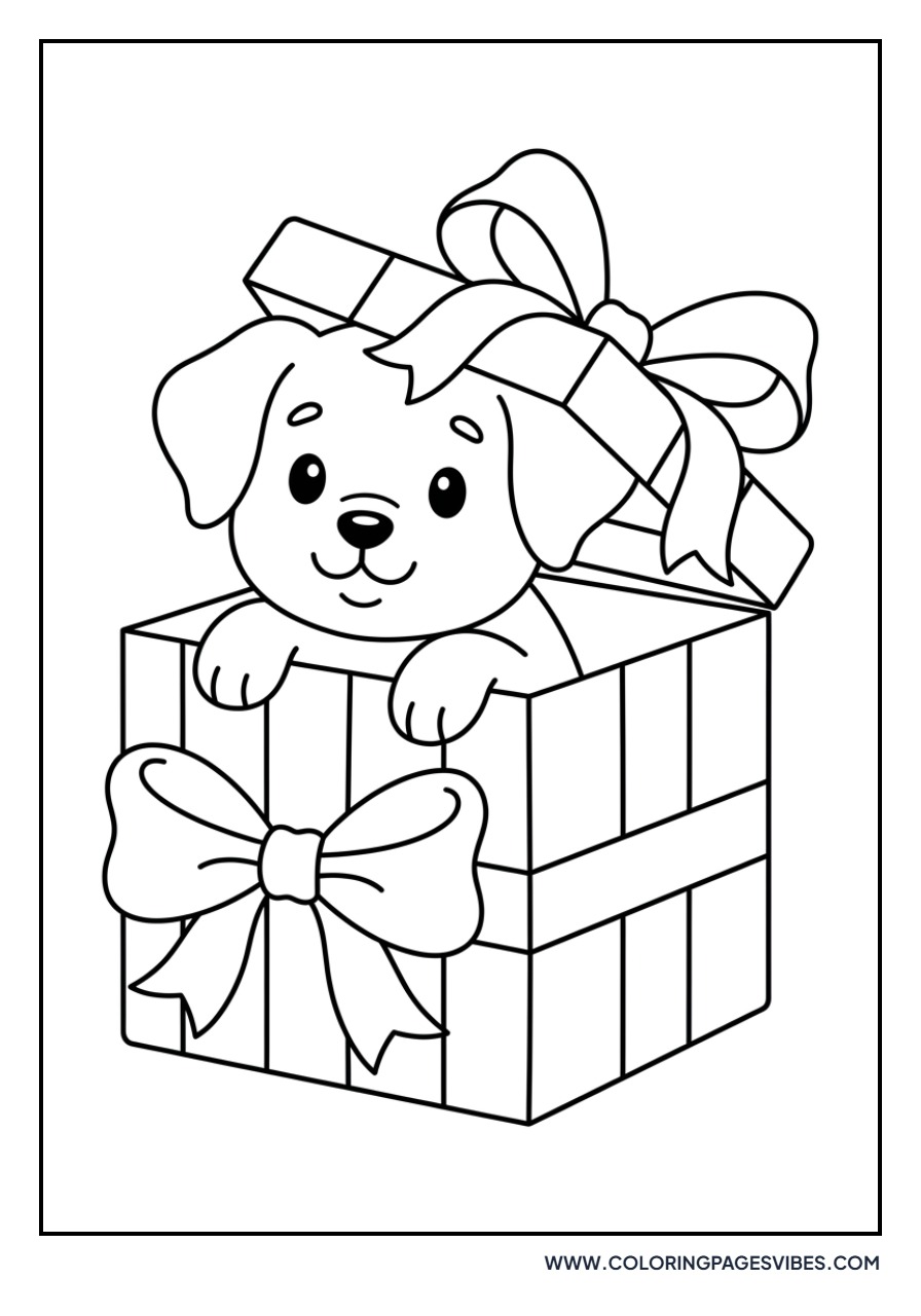 Christmas Puppy in a Box