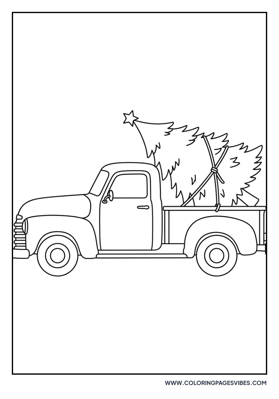 Christmas Tree in a Truck