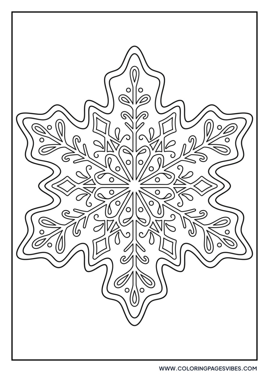 Gingerbread Snowflake