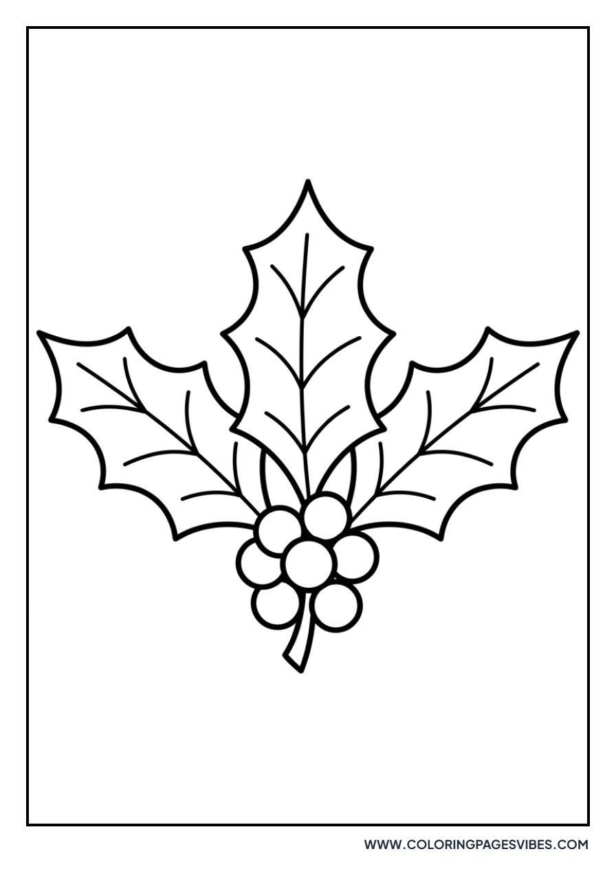 Holly Leaves and Berries