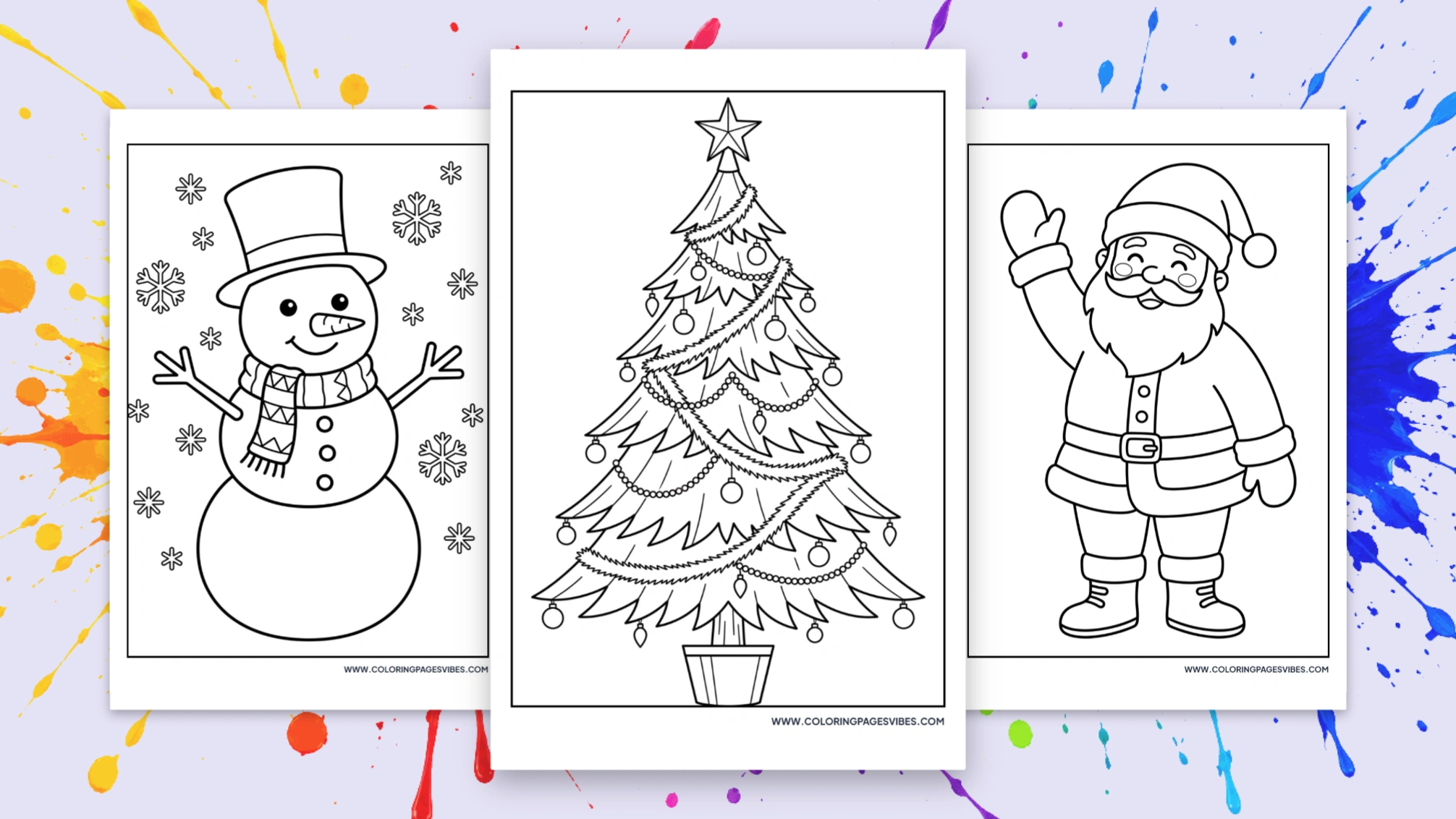 75 Free Printable Christmas Coloring Pages (PDF Download)