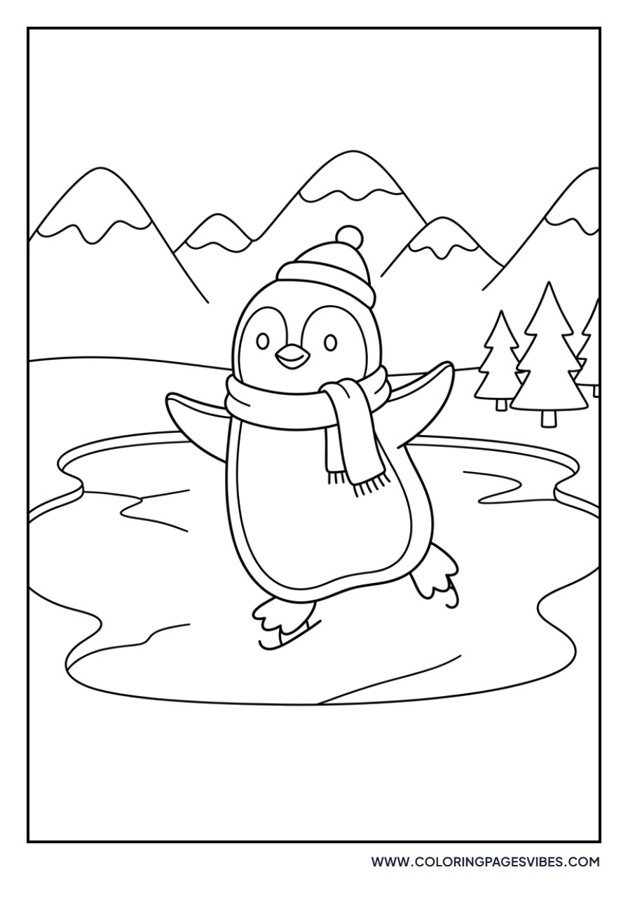 Skating Penguin