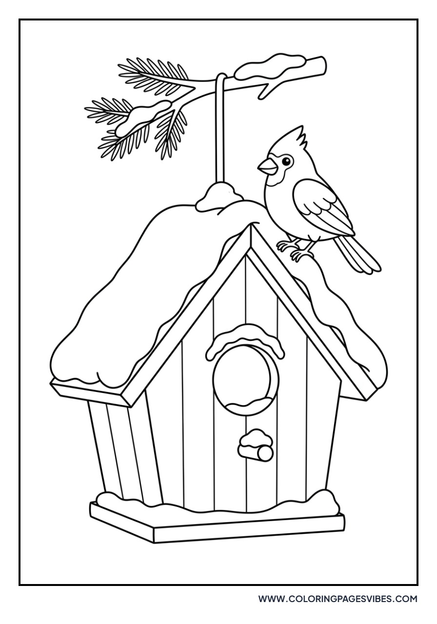 Winter Birdhouse