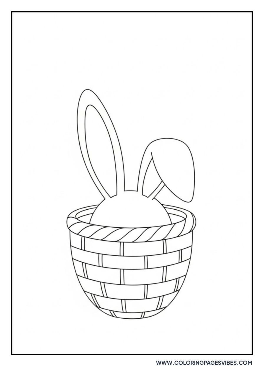 Bunny Ears in Easter Basket