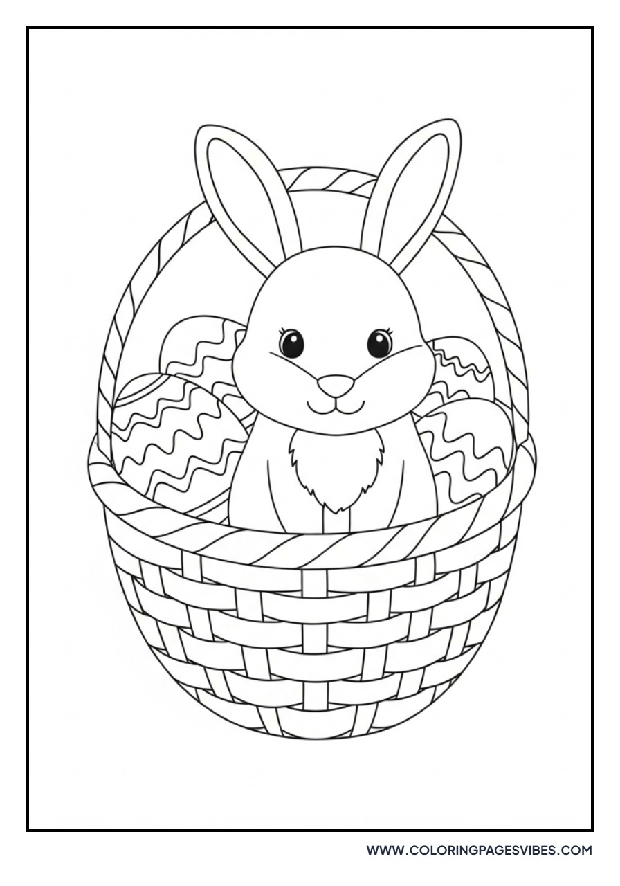 Easter Basket with Shell Eggs
