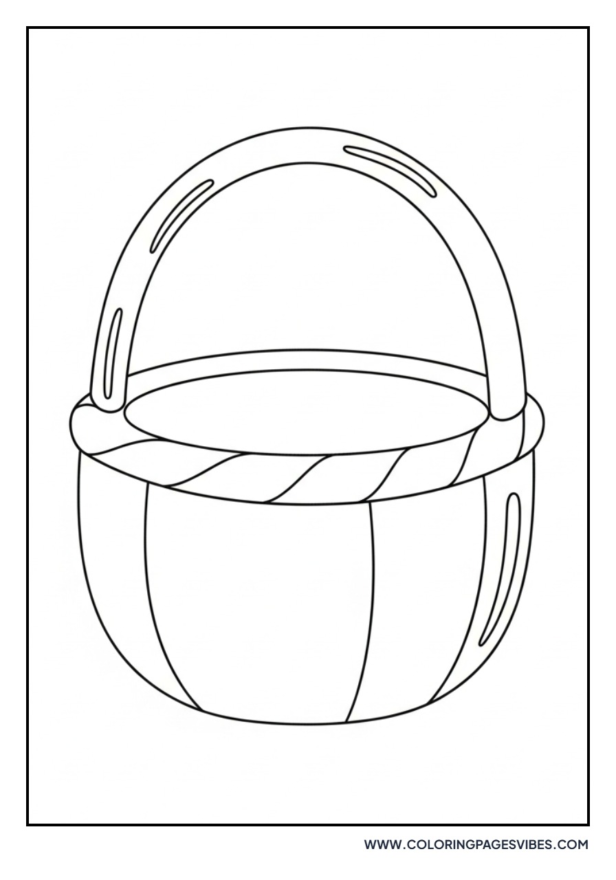 Easter Basket with Thick Handle