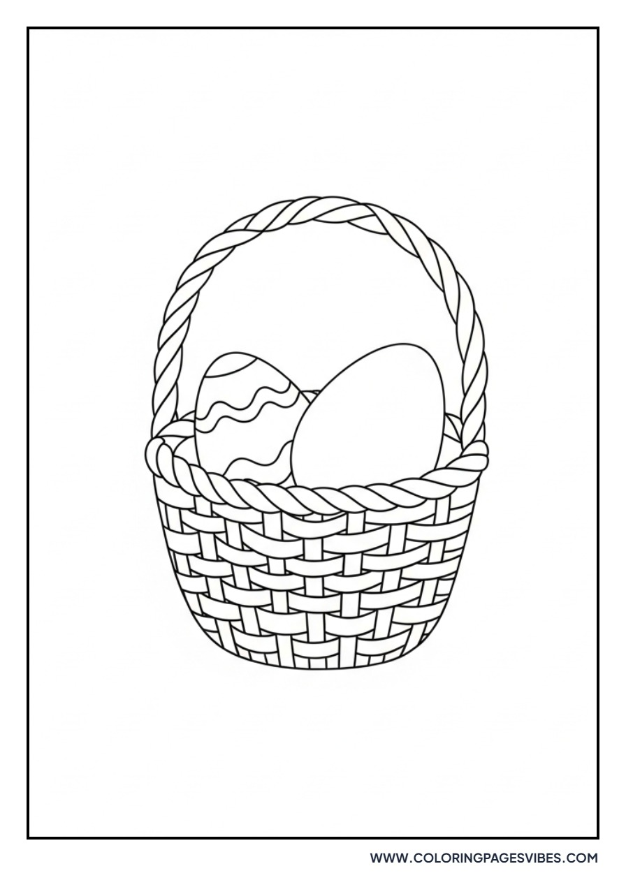 Small Basket with One Egg