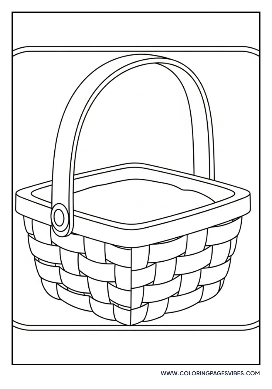 Square Shaped Easter Basket