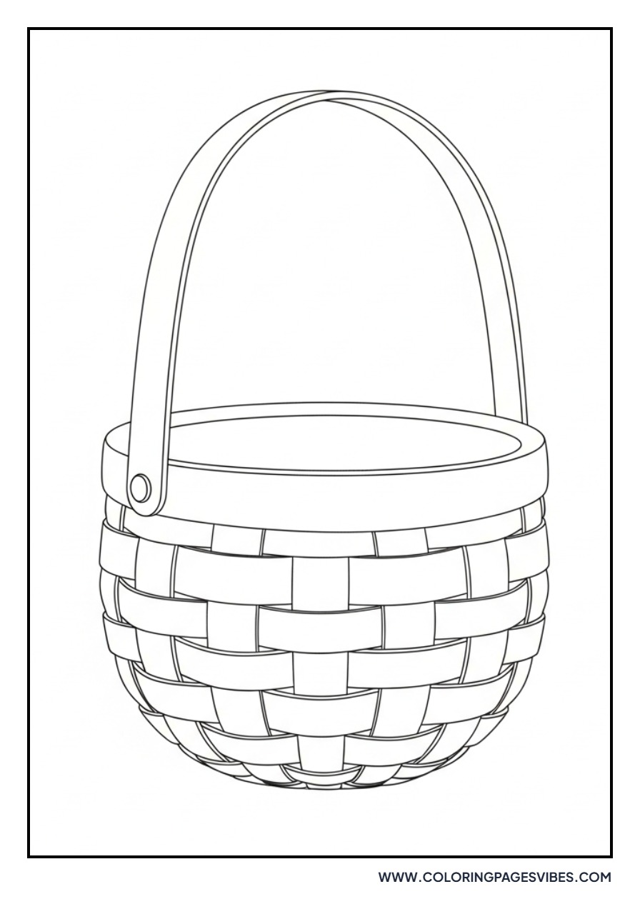Tall Handle Easter Basket