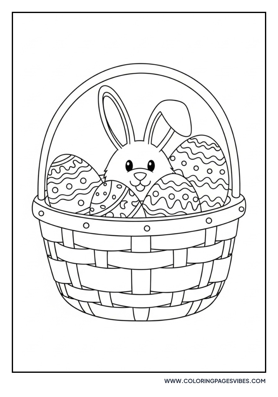 Traditional Easter Basket Outline