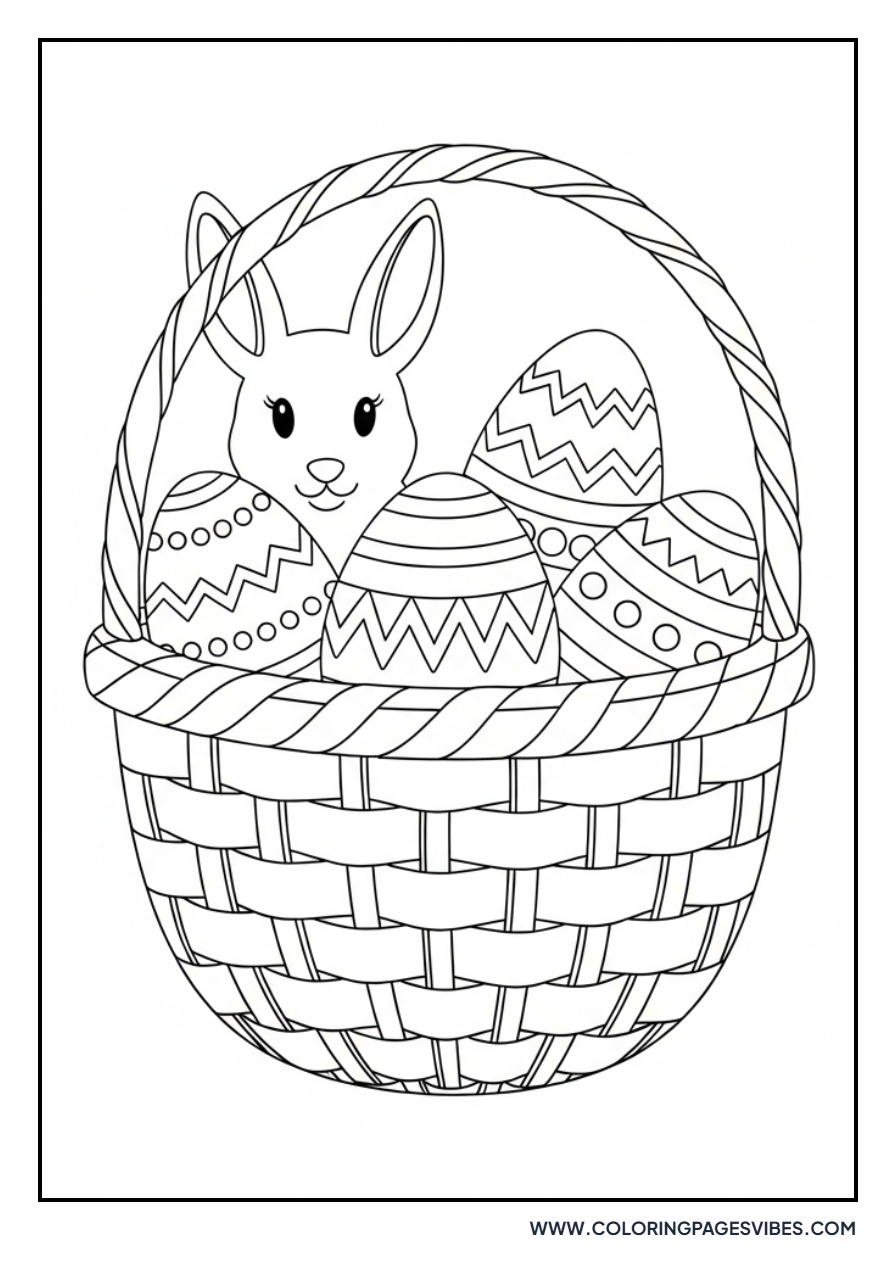 Wide Base Easter Basket