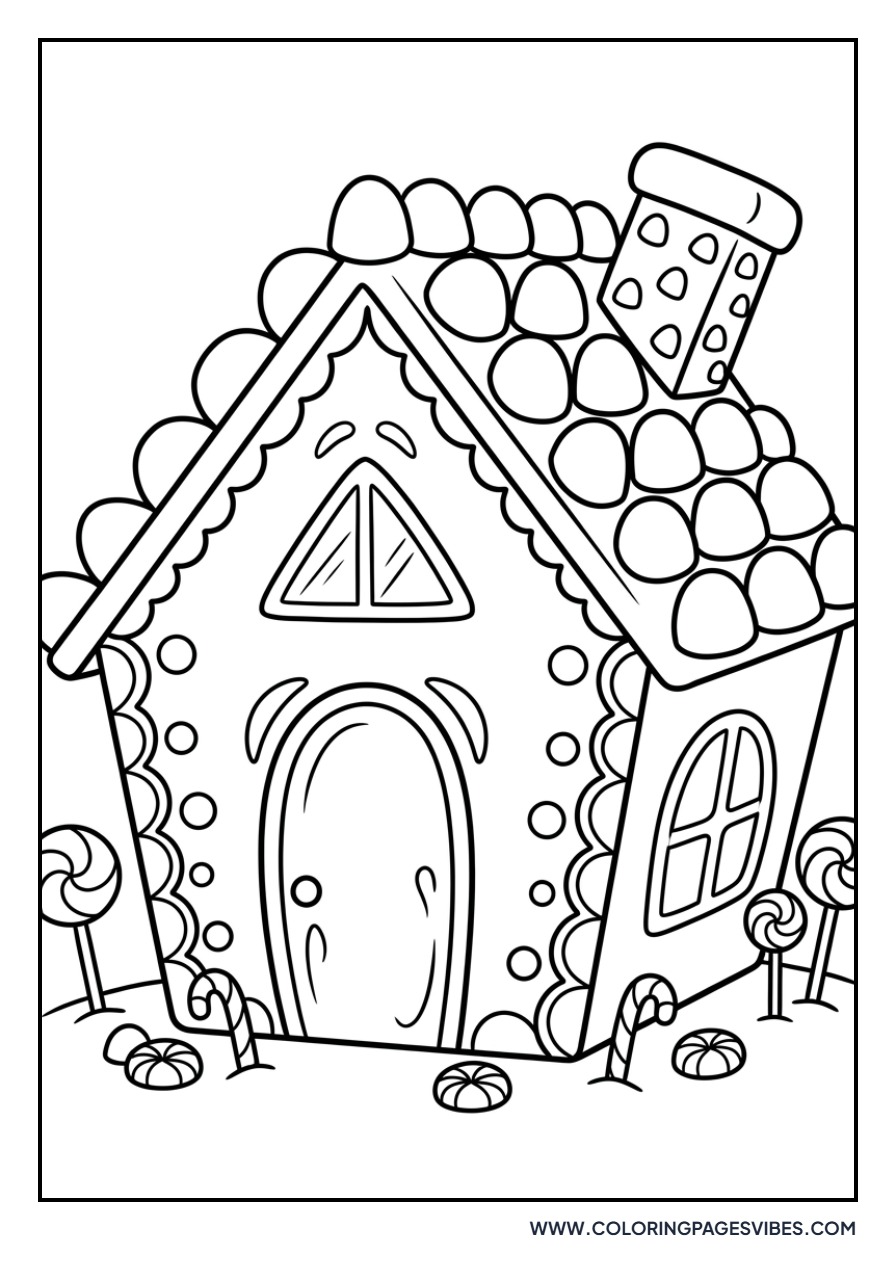 Classic Gumdrop Gingerbread House