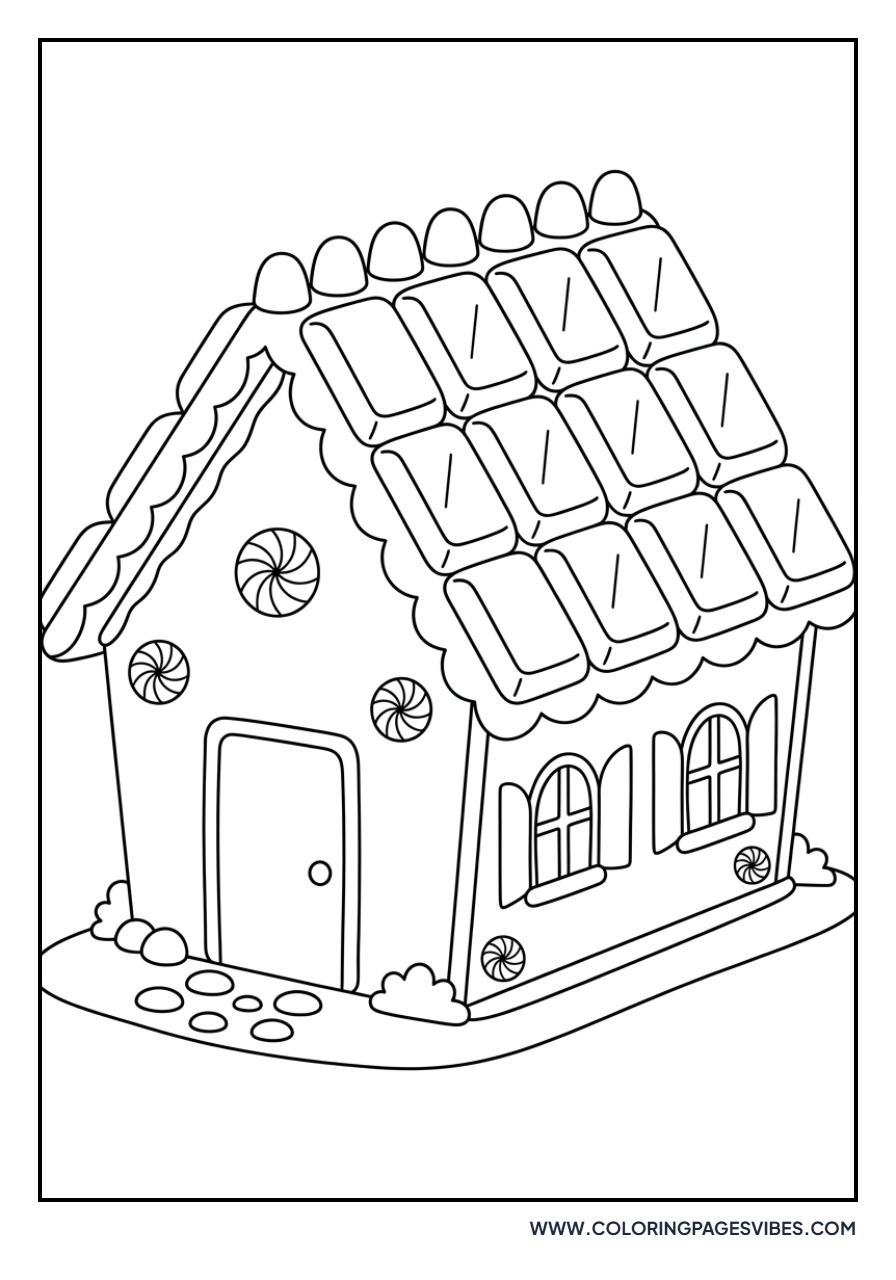 Gingerbread House with Chocolate Roof