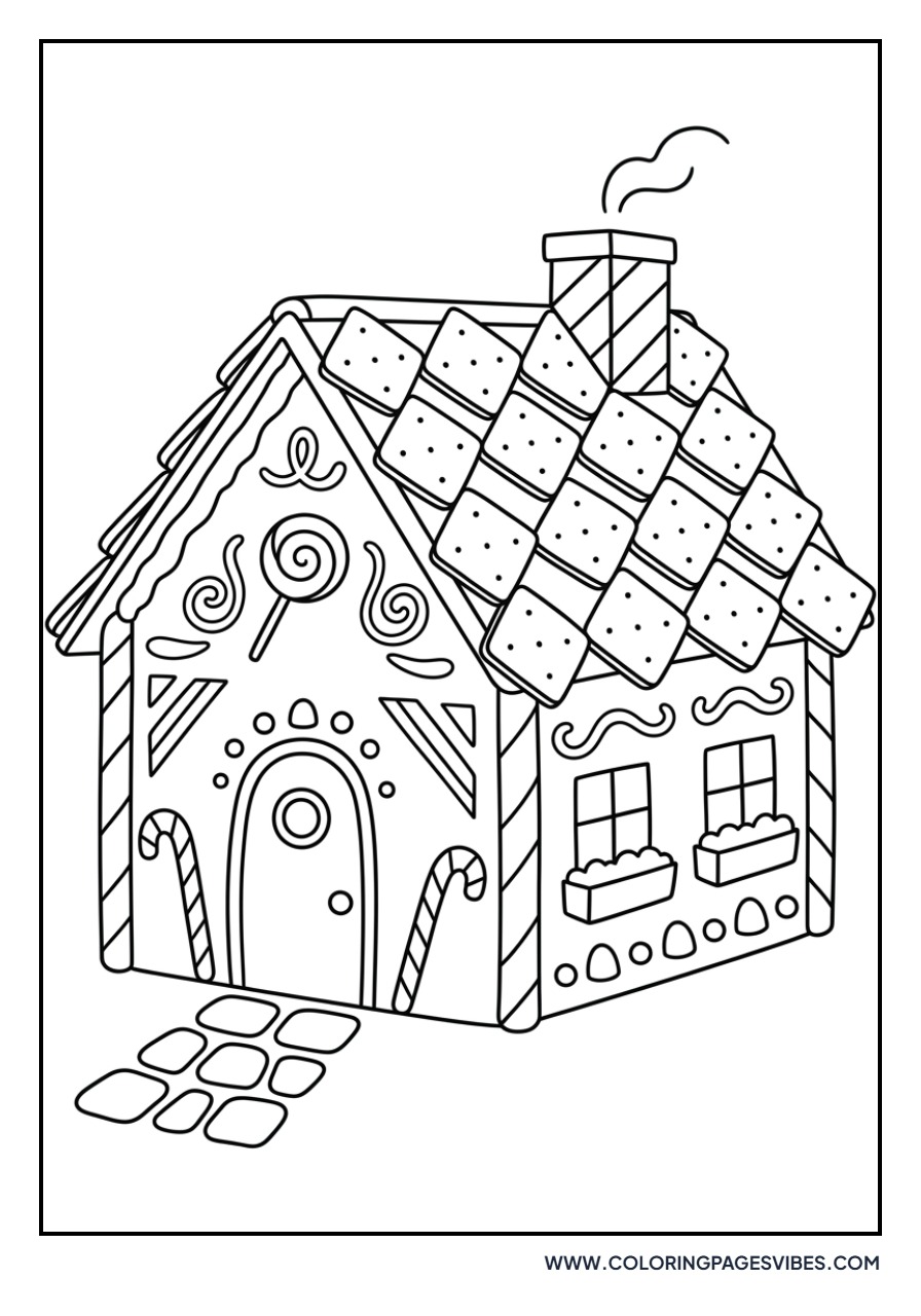 Gingerbread House with Cracker Roof