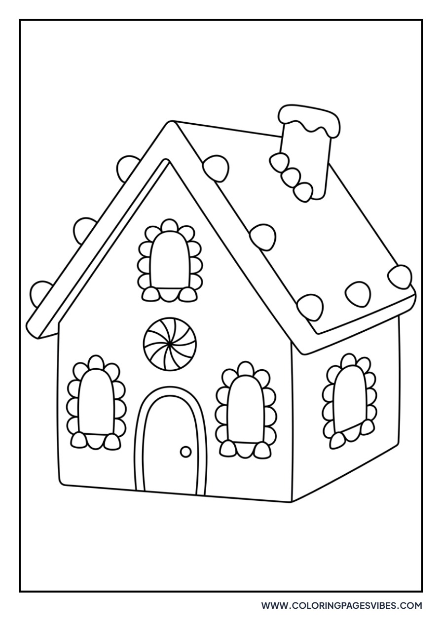 Gingerbread House with Gumdrop Windows