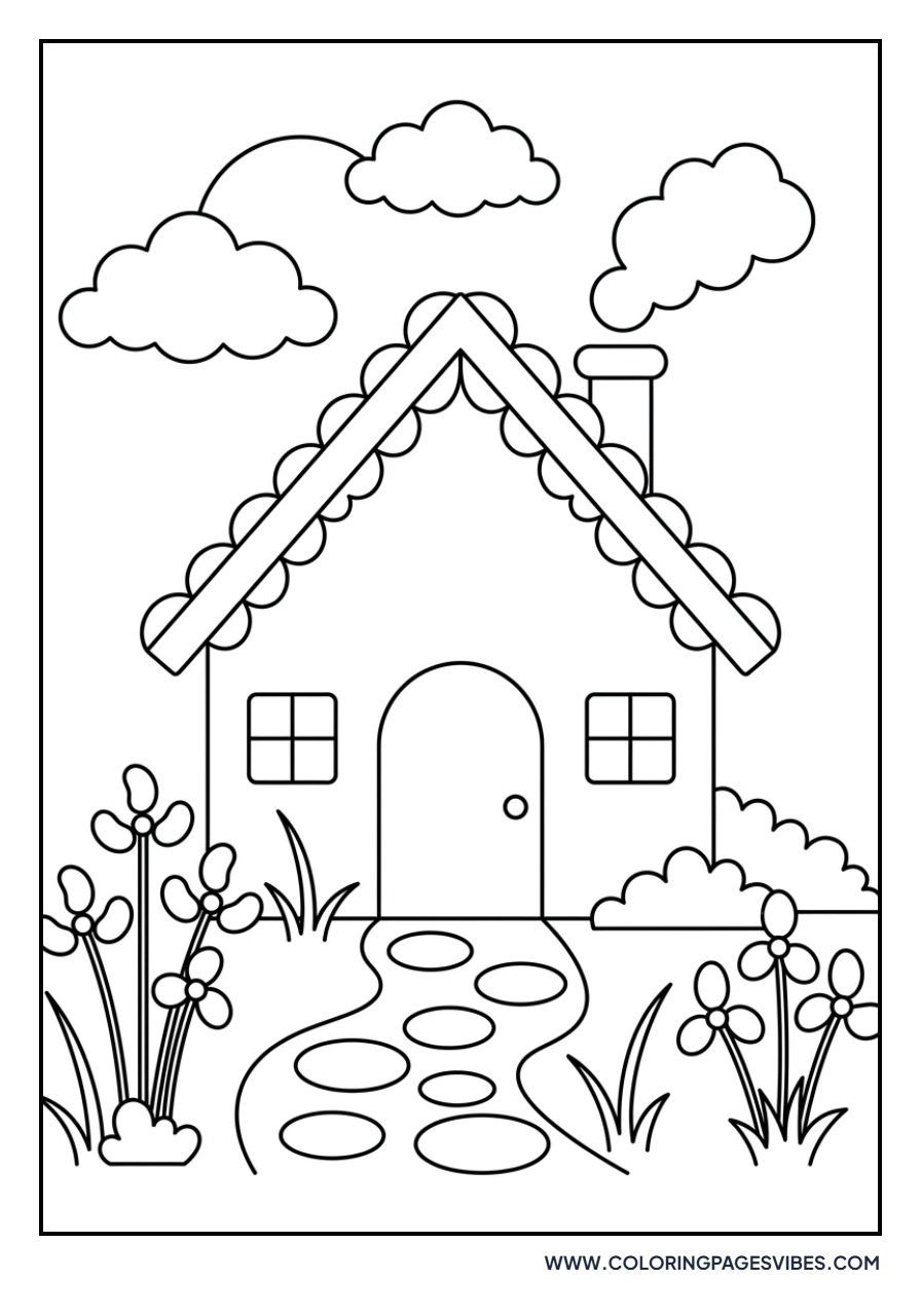 Gingerbread House with Jelly Bean Garden