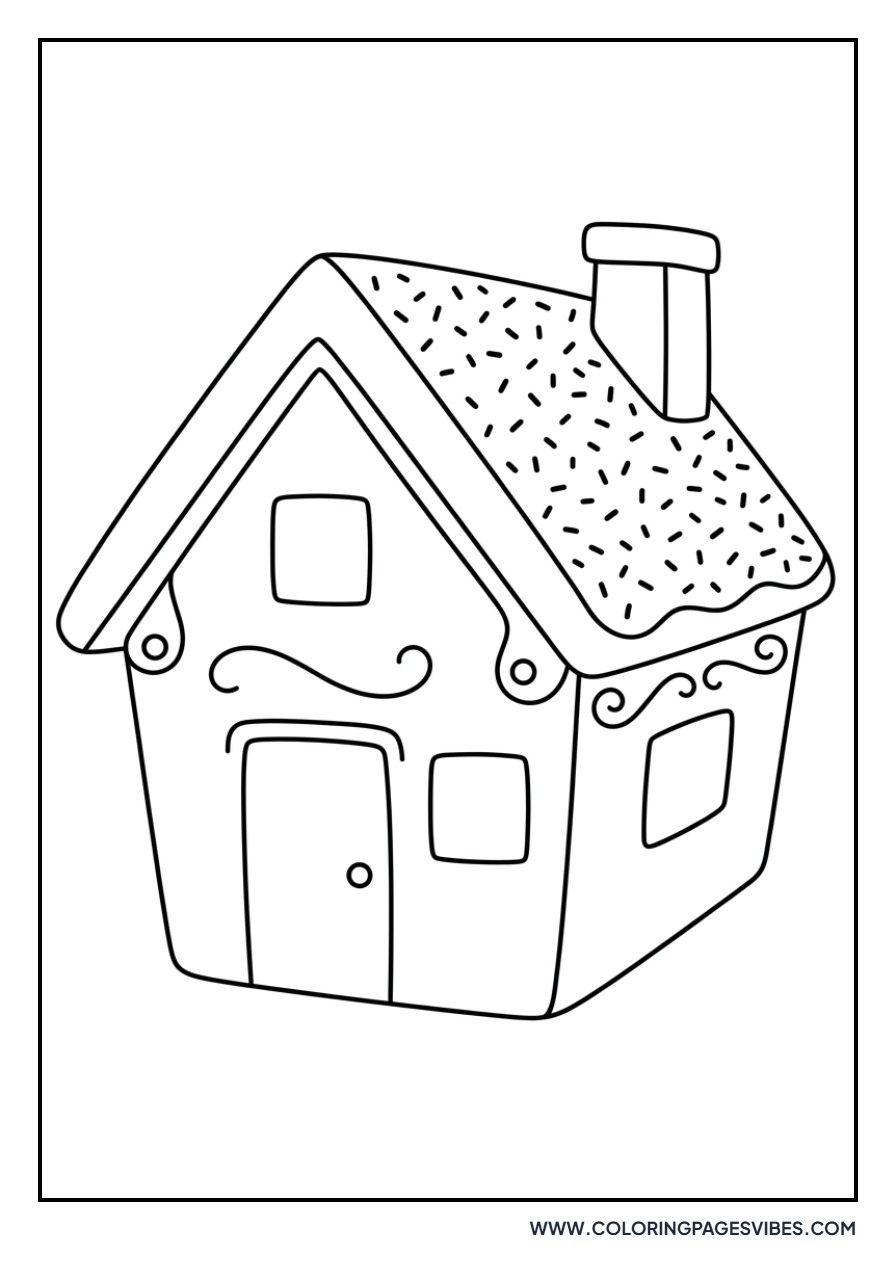Gingerbread House with Sprinkles
