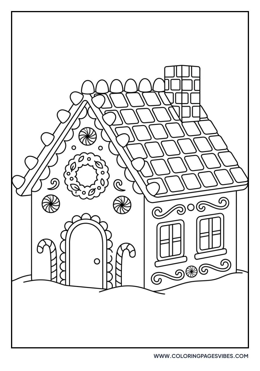 Gingerbread House with Tiled Roof