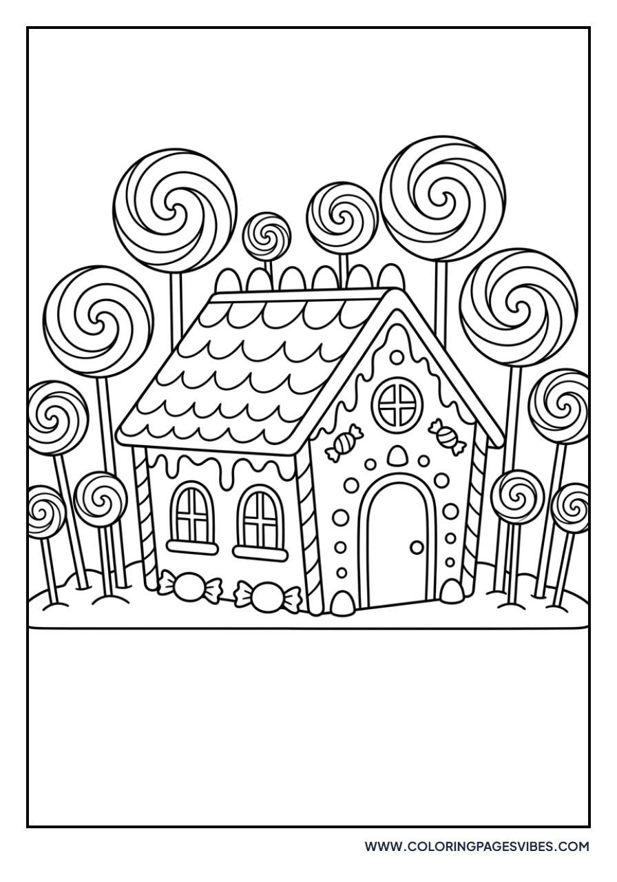 Lollipop Garden Gingerbread House