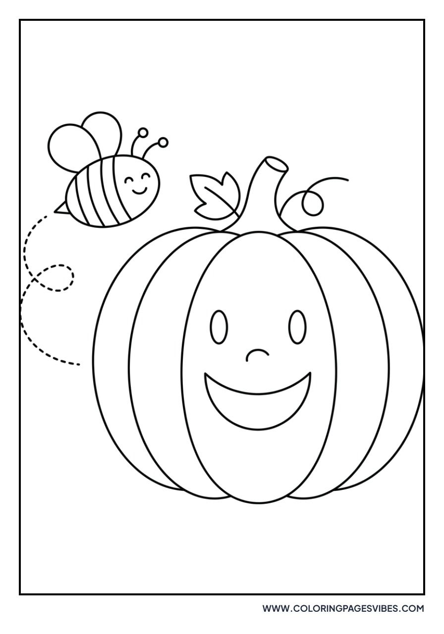 Bee and Pumpkin
