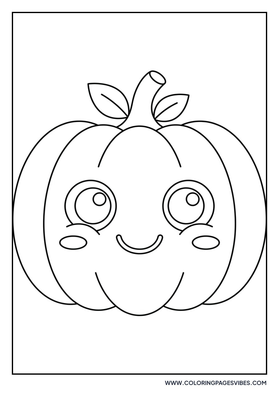 Kawaii Smiling Pumpkin