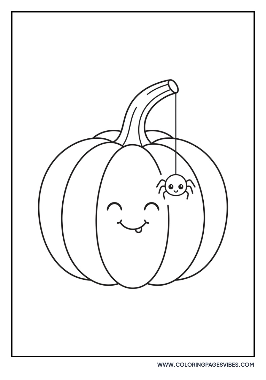 Pumpkin and Spider Friend