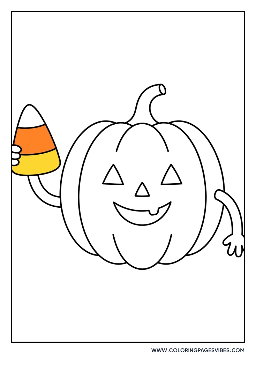 Pumpkin Holding Candy