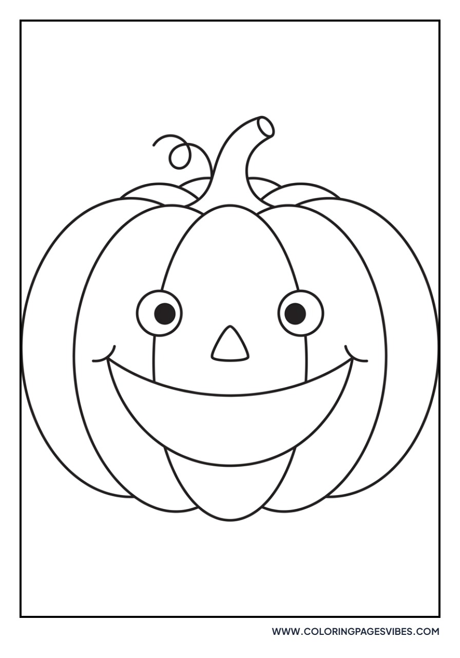 Pumpkin with Big Smile