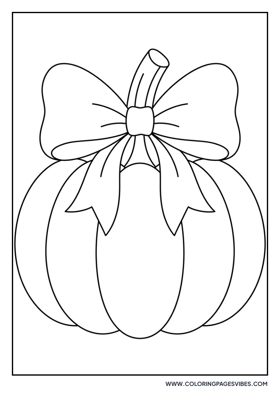 Pumpkin with Large Bow