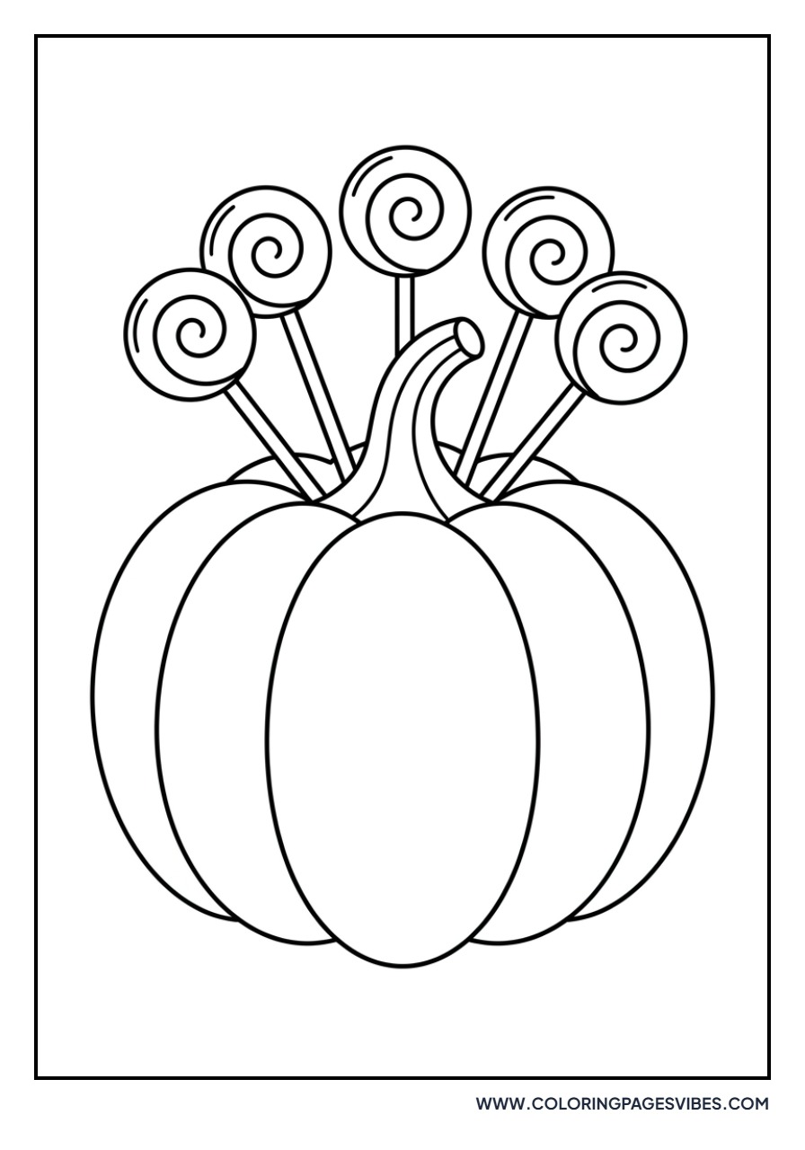Pumpkin with Lollipops