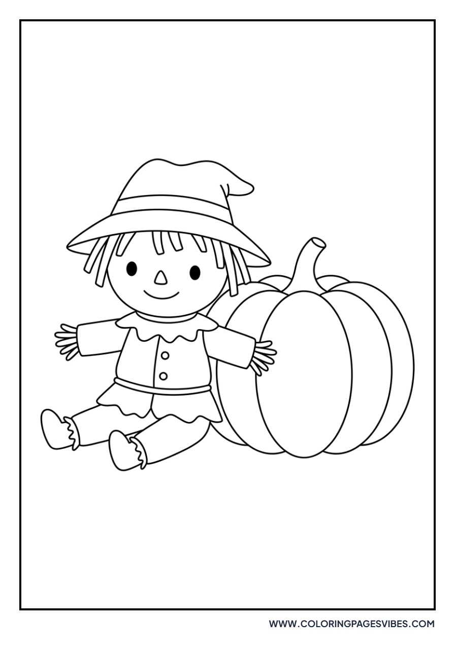 Scarecrow and Pumpkin