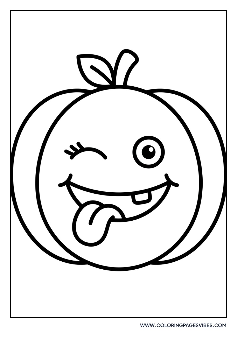 Winking Jack-o'-lantern