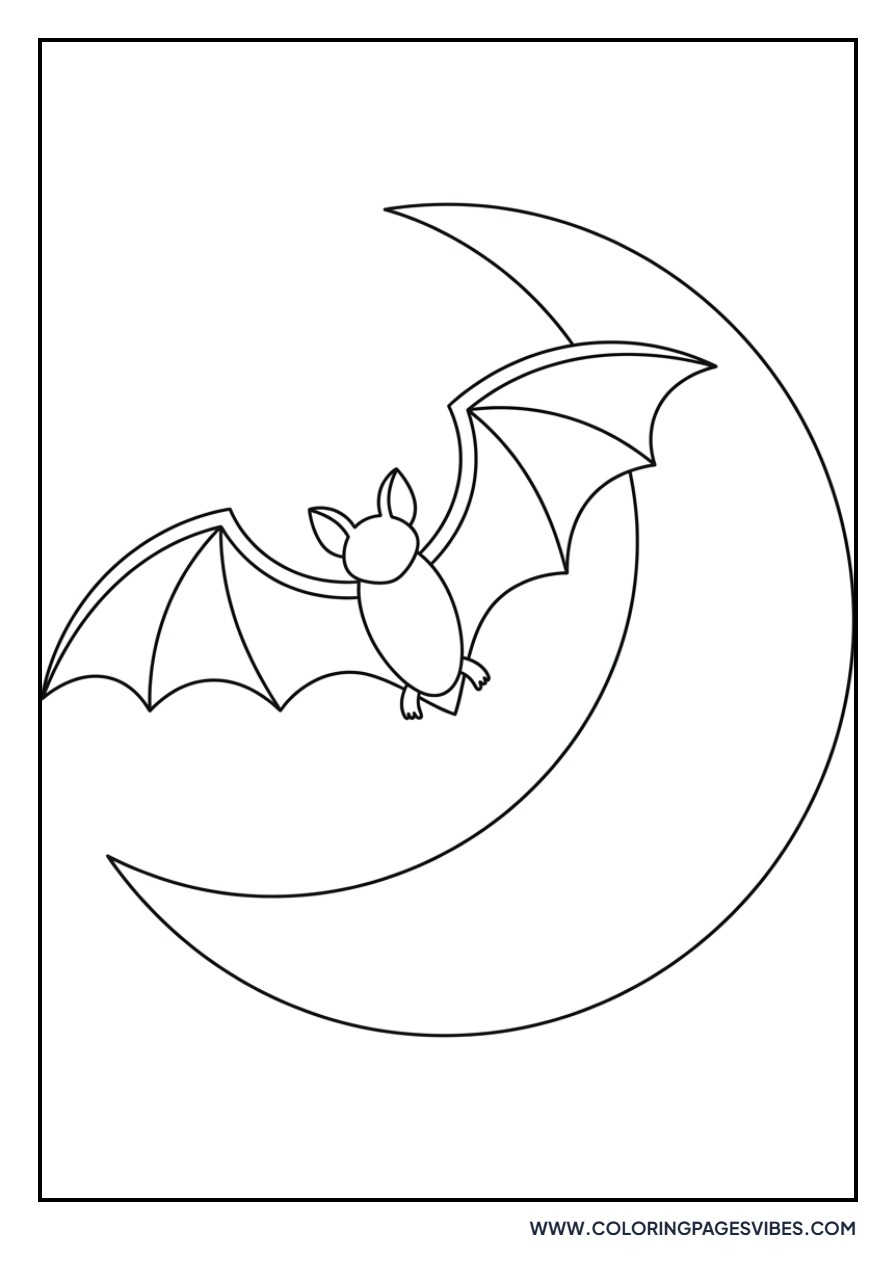 Bat and Moon