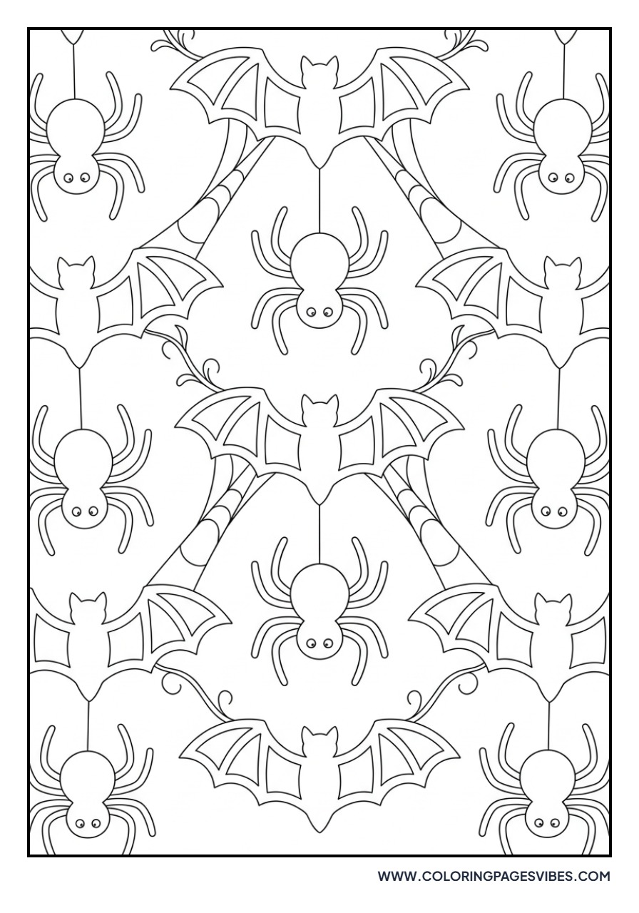 Bat and Spider Pattern