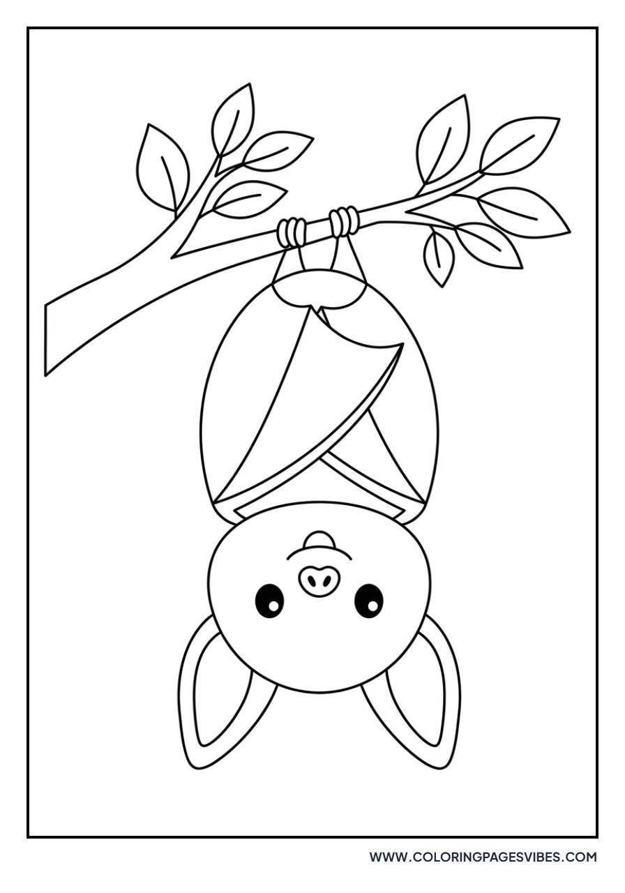 Cute Bat Hanging